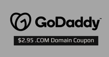 godaddy $2.95 .COM Coupon