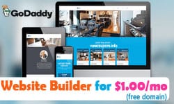 godaddy builder coupon 1usd