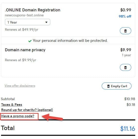 .Online Domain Only $0.99 + $1 Privacy Protection at GoDaddy