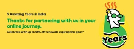 godaddy 40% off renewal offer