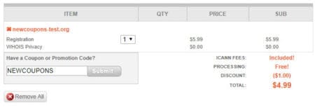 namesilo org coupon $4.99