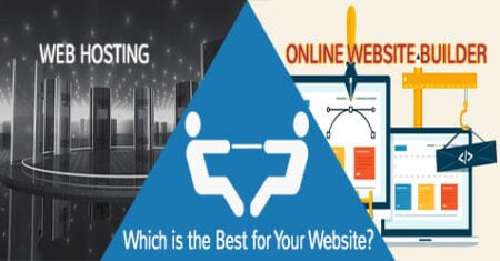 Which one is better: Online Website Builder or Web Hosting? web hosting vs website builder comparison