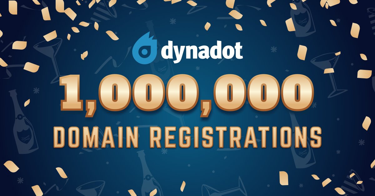 Dynadot Passes One Million Domains Under Management