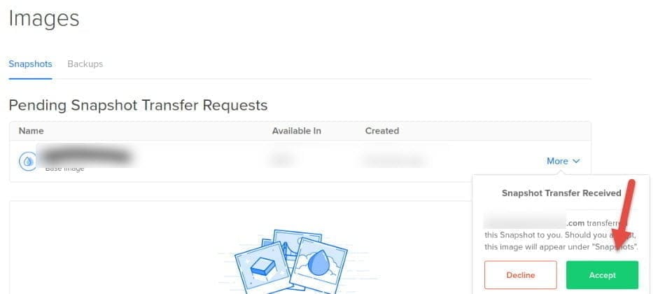 How to Move Droplet Between Accounts on DigitalOcean?