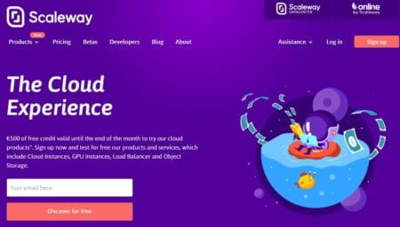 Get euro500 credits at Scaleway