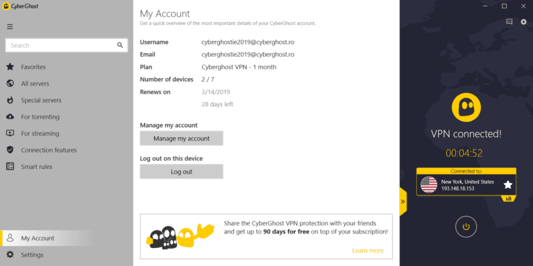 CyberGhost Lifetime Coupon – Free Trial in October 2025