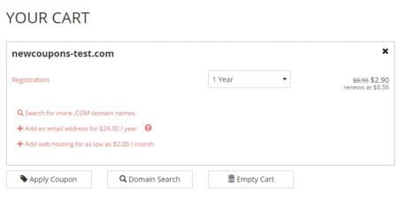 porkbun $2.9 .COM offer