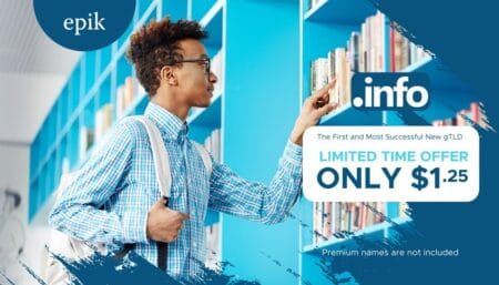 Epik $1.25 .INFO promo