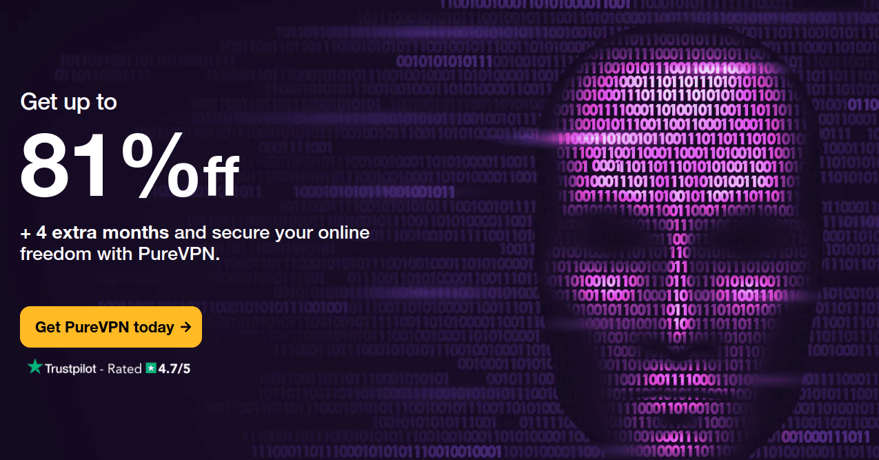 83% OFF | PureVPN 2 Year Plan Deal in October 2025