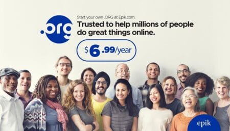 Epik – Register .ORG For $6.99 With Free Whois Privacy epik .org domain promo $6.99
