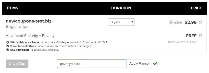 Name.Com – Get Unlimited .BIZ For $2.99 Each – Free Whois
