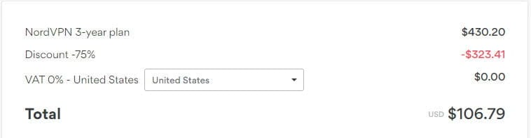 75% OFF | $107 NordVPN 3 Year Plan Deal in October 2025