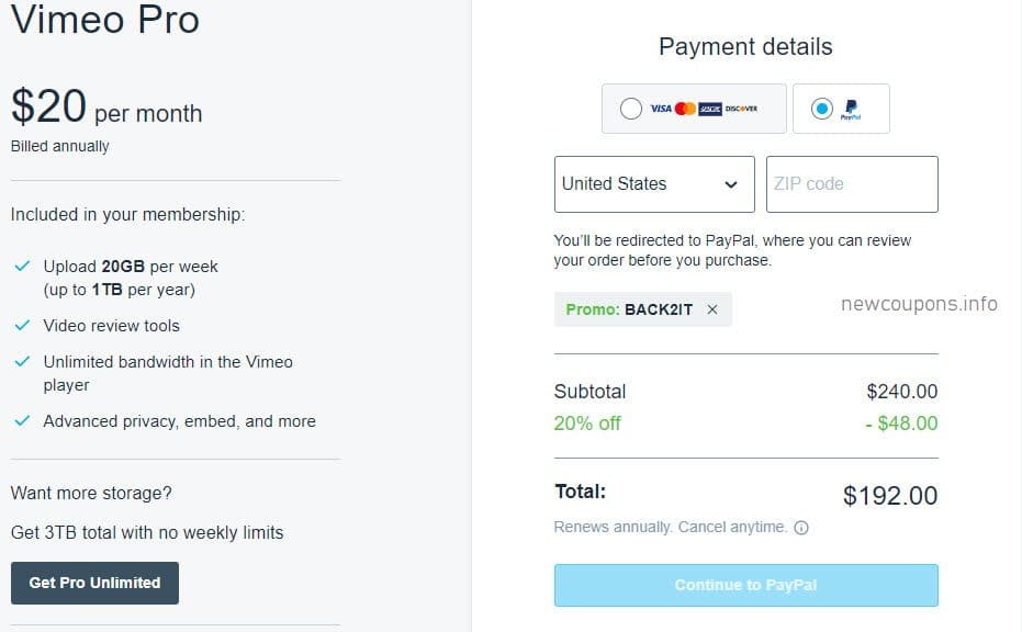 How To Upgrade Your Vimeo Account Plan