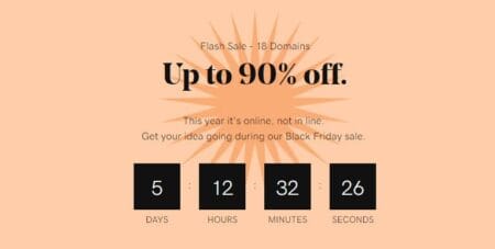 GoDaddy Black Friday Sale 2020 – 90% OFF on 18 Domains godaddy black friday 2020