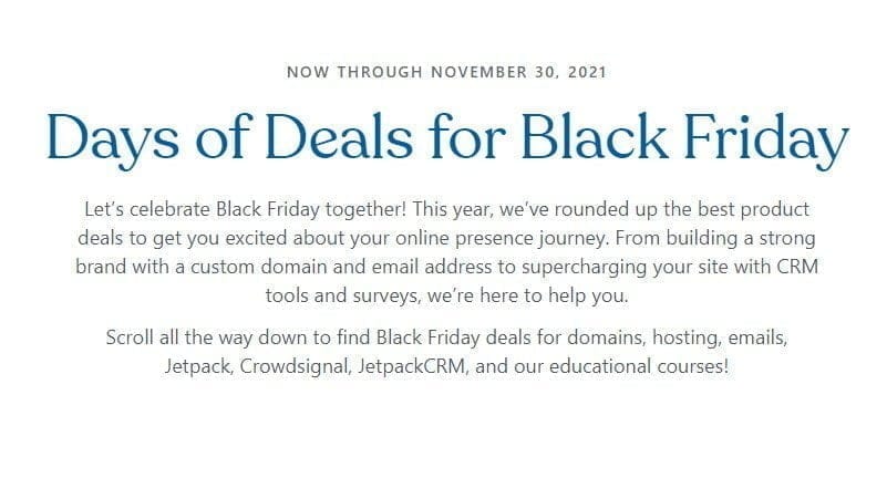 Black Friday and Cyber Monday Deals 2021