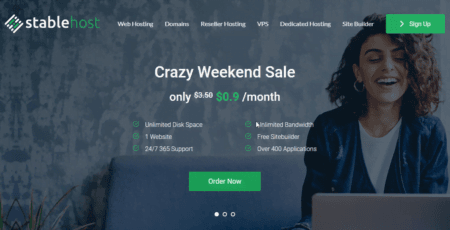 StableHost Crazy Weekend Sale For 80 Off