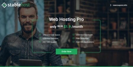 StableHost Unlimited Pro Plan For $22 + Free Domain stablehost pro discount code