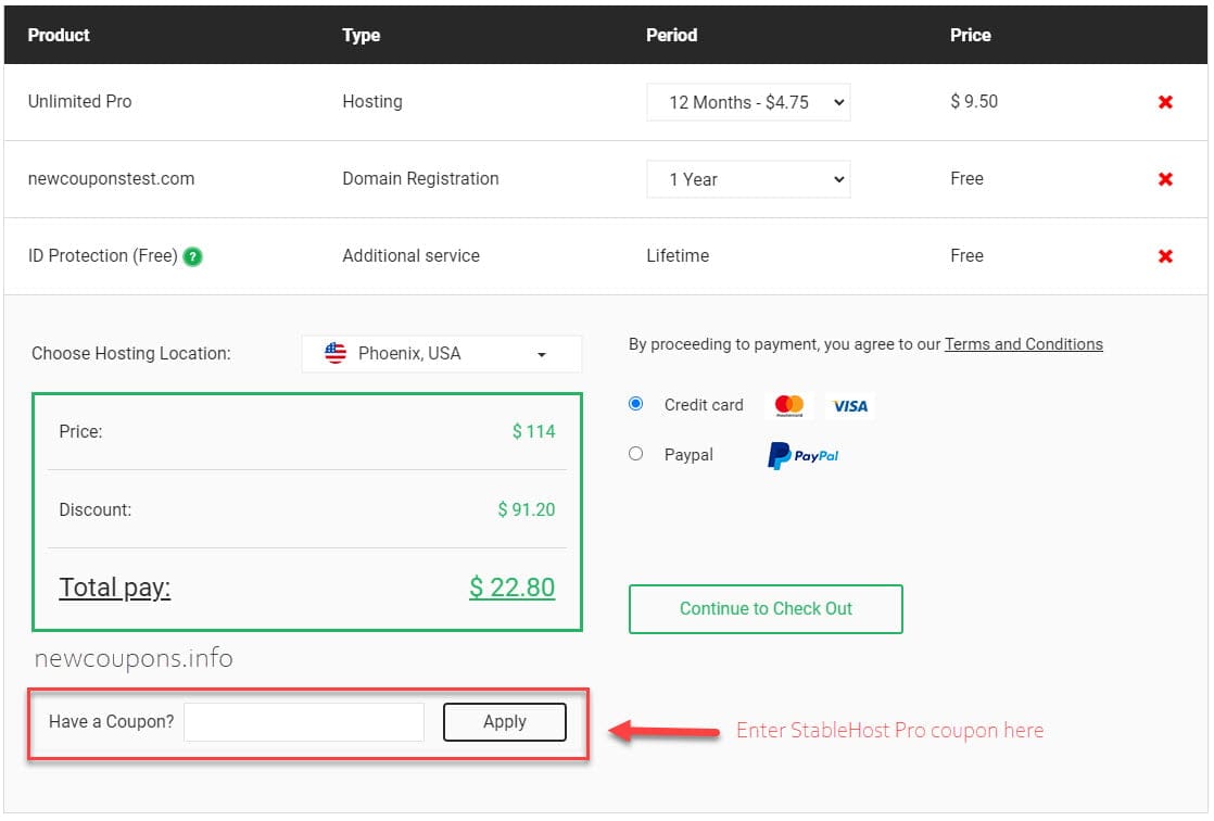 StableHost Unlimited Pro Plan For $22 + Free Domain