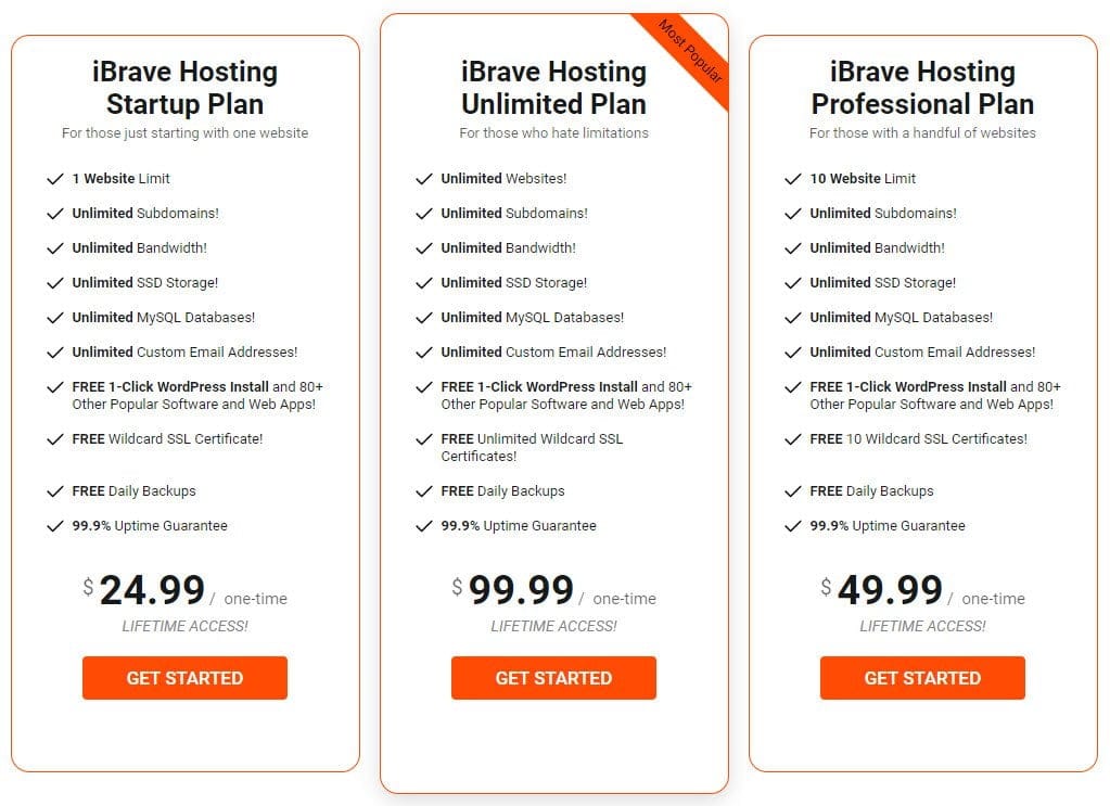 91% OFF iBrave Hosting Lifetime Plan Deal October 2025