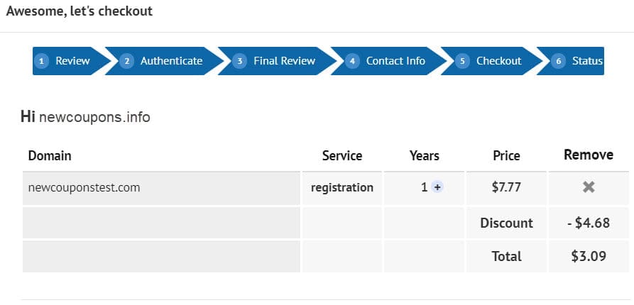 Cosmotown – Register .COM for $3.09 (Free Whois Privacy)