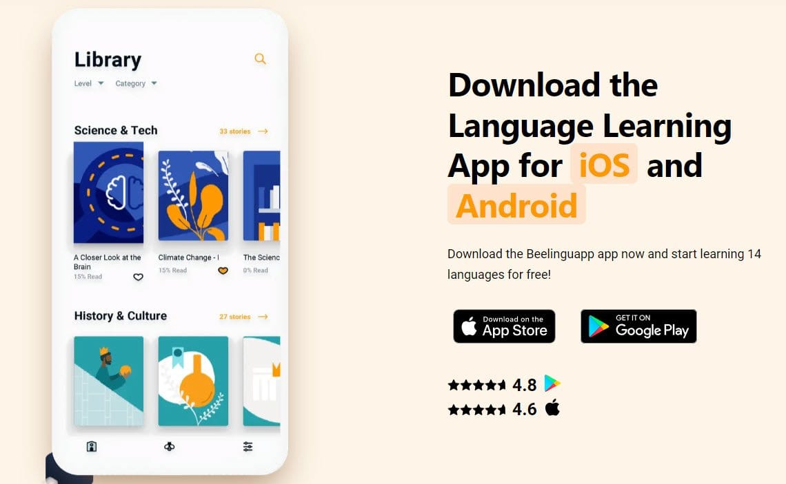 71% OFF Beelinguapp Premium Lifetime Deal in October 2025