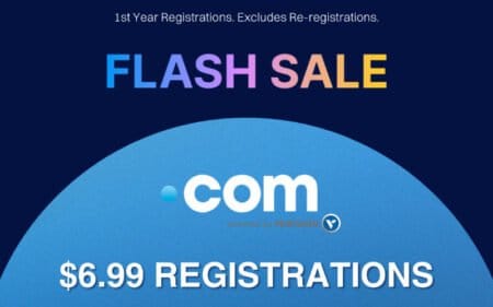 Dynadot Flash Sale! Grab Your .COM For $6.99