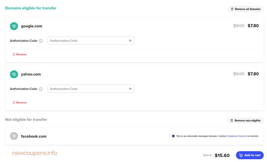 Transfer Your .COM Domain To Spaceship For $7.8