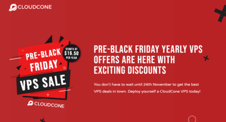 CloudCone Pre-Black Friday Sale