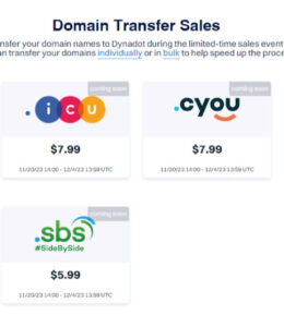Dynadot Black Friday & Cyber Monday Sales 2023