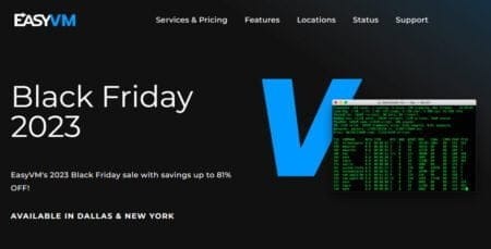 EasyVM black friday cyber monday 2023 sale