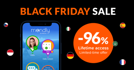 Mondly Black Friday 2023 Sale – Premium Lifetime For 96% OFF Mondly Black Friday Sale 2023