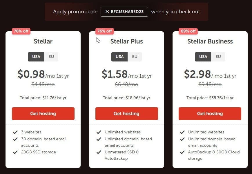 NameCheap Black Friday & Cyber Monday Sale 2023