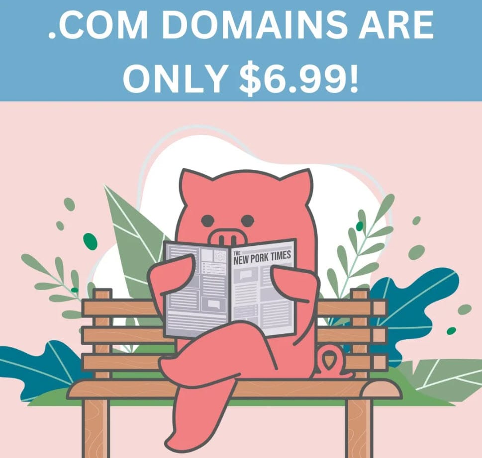 Porkbun &#8211; Register UNLIMITED .Com Domains For $6.99 Each!