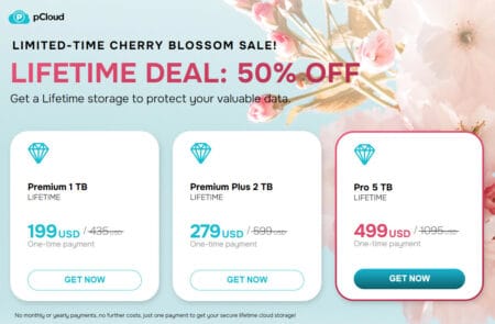 pCloud Cherry Blossom Sale