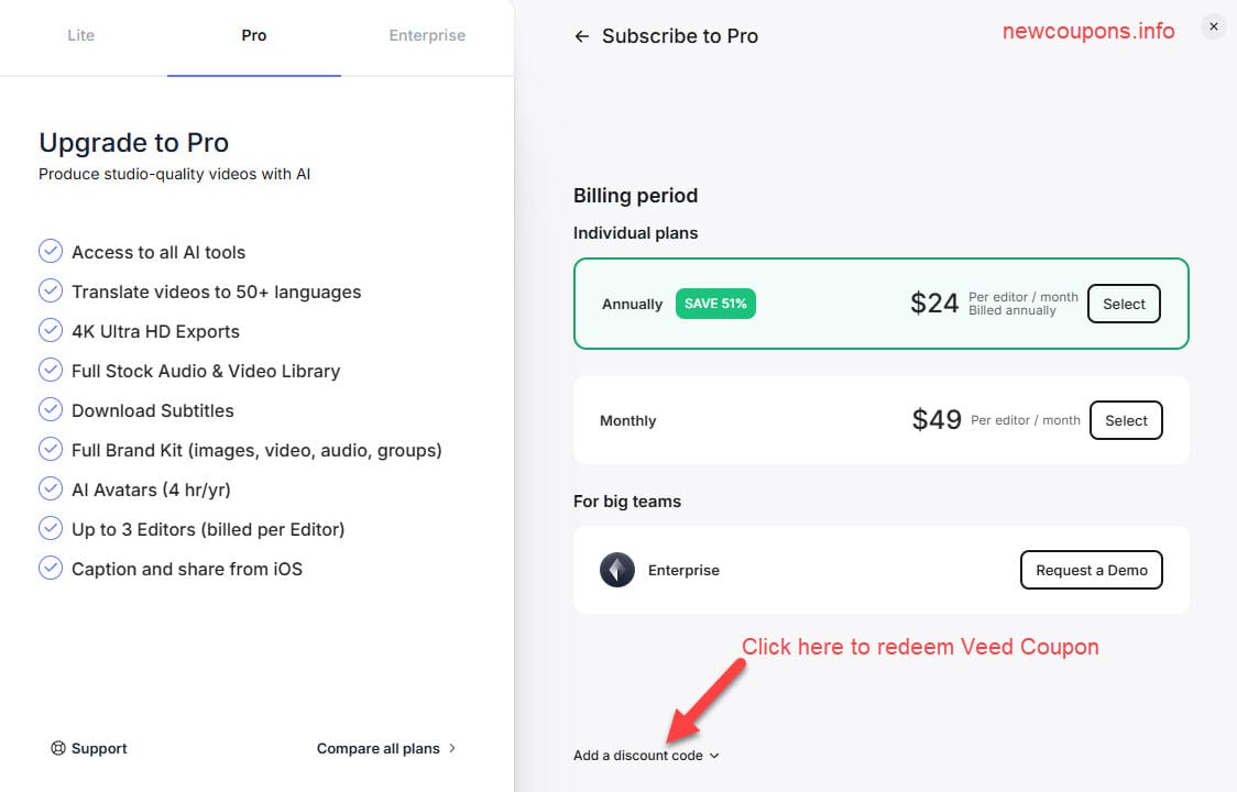 VEED AI Discount Coupon Code: Get 50% Off in October 2025