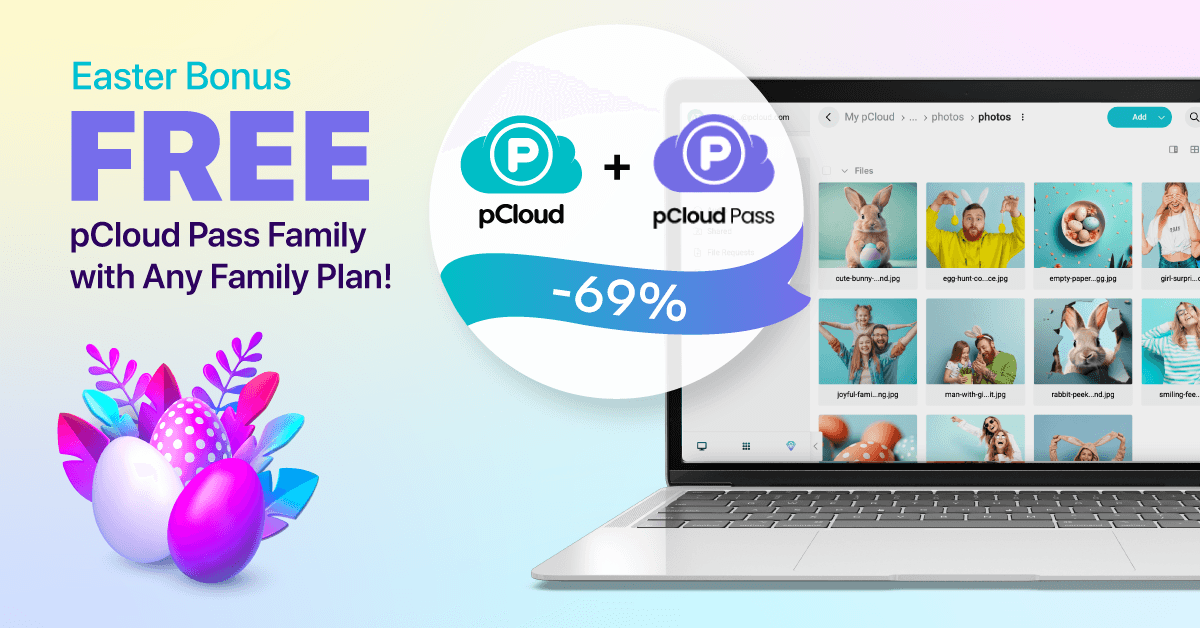 pCloud Easter Deal 2025: 69% OFF Family Lifetime + Free Pass