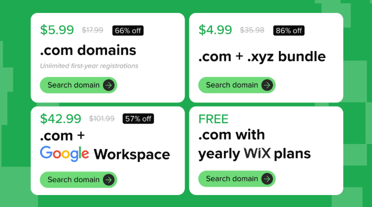 Name.Com Offer: Get .COM for $5.99 | .COM + .XYZ for $4.99