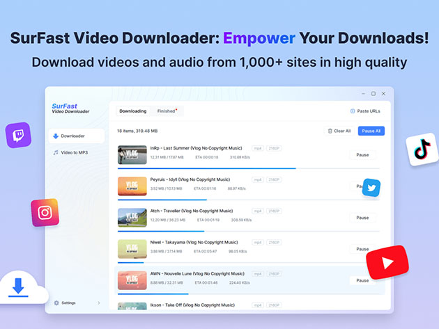 SurFast Video Downloader Coupon: Save 70% on Lifetime plans