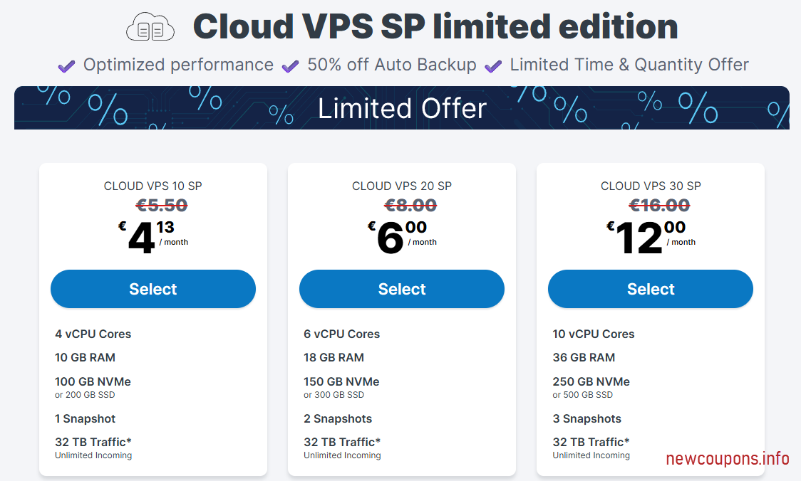 Contabo Cloud VPS SP Deal: €4.13 for 4 Cores + 10 GB RAM