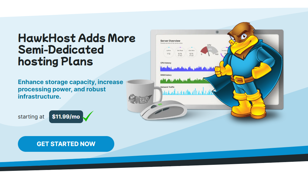 HawkHost Updates Semi-Dedicated Hosting Plans