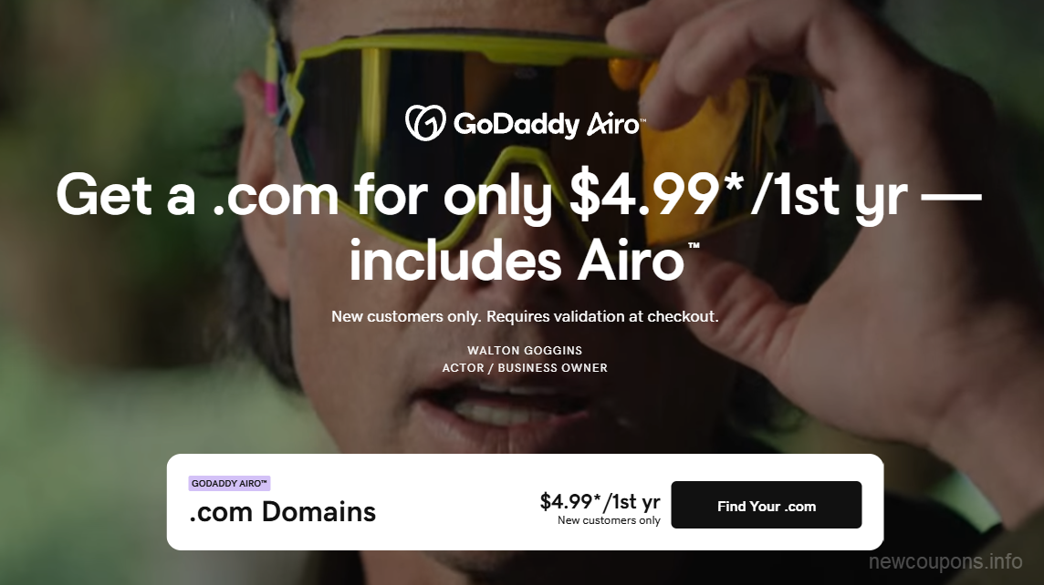 Get a .COM for $4.99 at GoDaddy &#8211; Free Whois Privacy