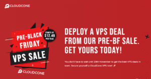 CloudCone Pre-Black Friday Deals: KVM VPS from $ 12.49/Yr