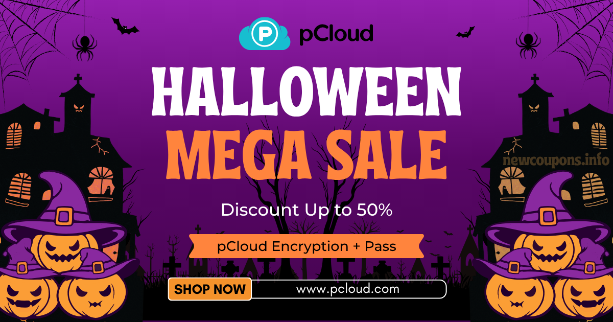 pCloud Halloween Deal 2025: 50% Off Encryption &#038; Pass