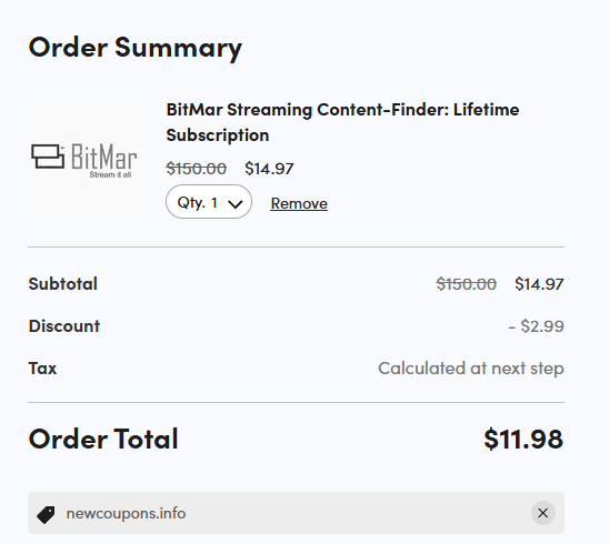 92% OFF | $11 BitMar Lifetime Promo Code in January 2026