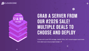 CloudCone Hashtag 2026 Sale: Enjoy SSD VPS for $14/Year