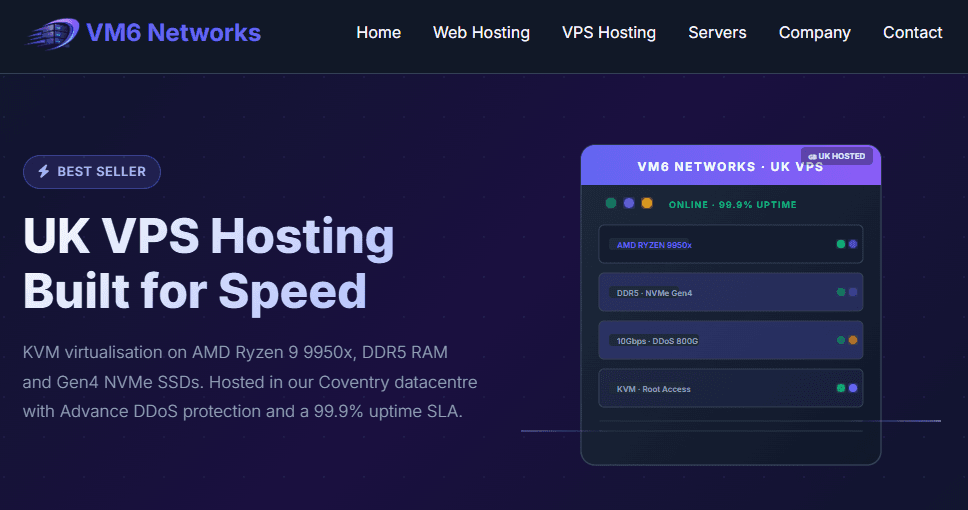 VM6 Networks Promo Code: 50% Off VPS & Server – Only £14/Year