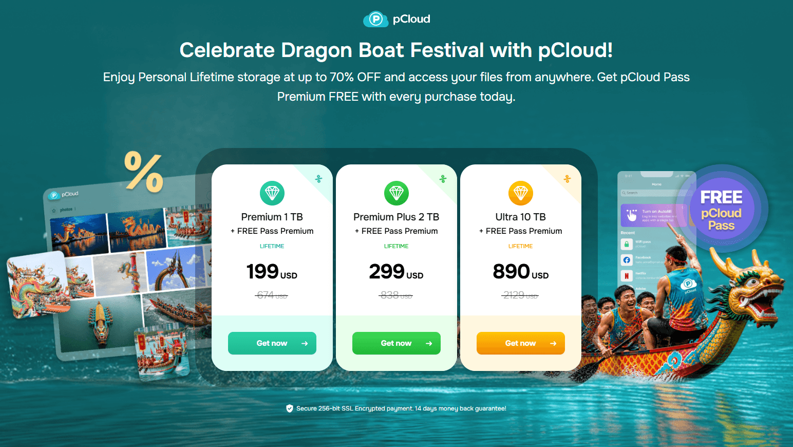 70% Off pCloud Lifetime Plan + Free Pass Premium Lifetime