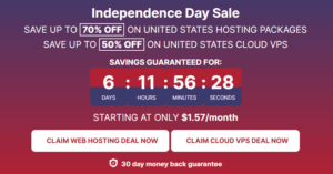 HawkHost 4th Of July Deals: 70% Off Hosting – 50% Off VPS