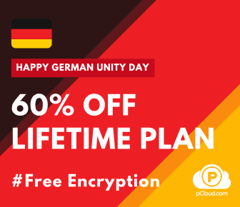 pCloud German Unity Day Deal: 60% Off Lifetime plan + Free Encryption!