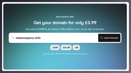GoDaddy: Get your domain for only &pound;3.99 – AU|CA|UK Offer